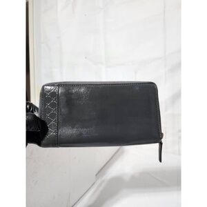 Authentic Gucci GG Signature Leather Continental Wallet Grey